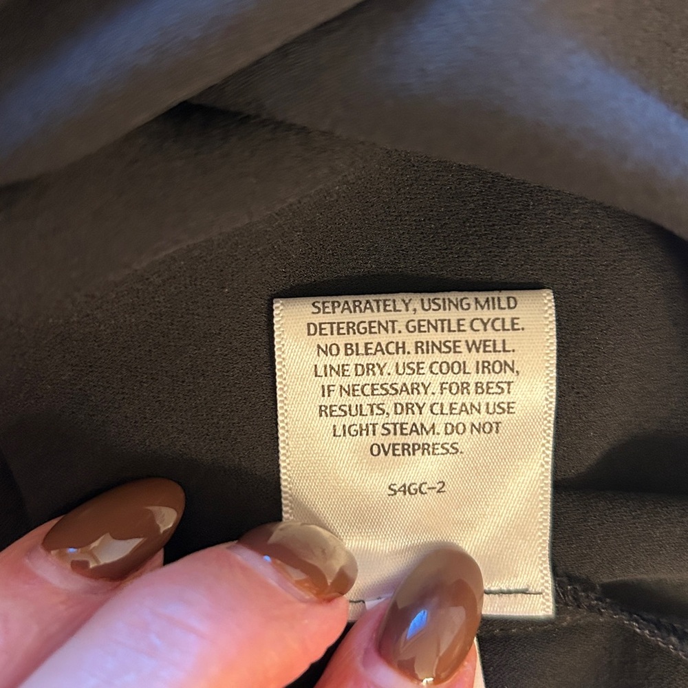 Eileen Fisher 100% Silk Georgette Black Unlined Sleeveless Dress Sz S - Picture 8 of 10